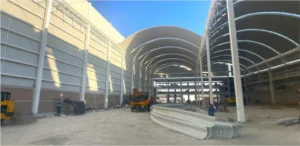 instalacion de arcotecho doble en bodega